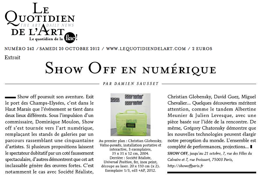 quotidien de l'art