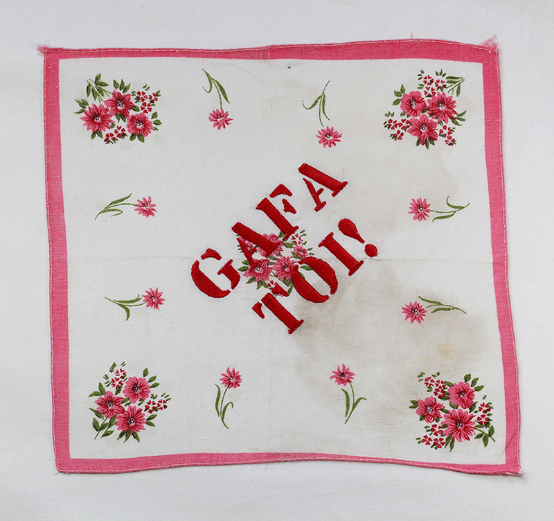 Series GAFA TOI! // Handkerchief BIG GAFA TOI! // Blockchain ID : 1BvLz6qSart3GhzH57x1dbyDvTR5TyZUsm