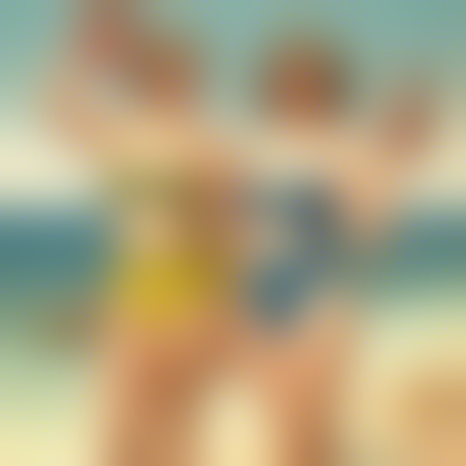 Enora et Albertine  en maillot de bain . NFT