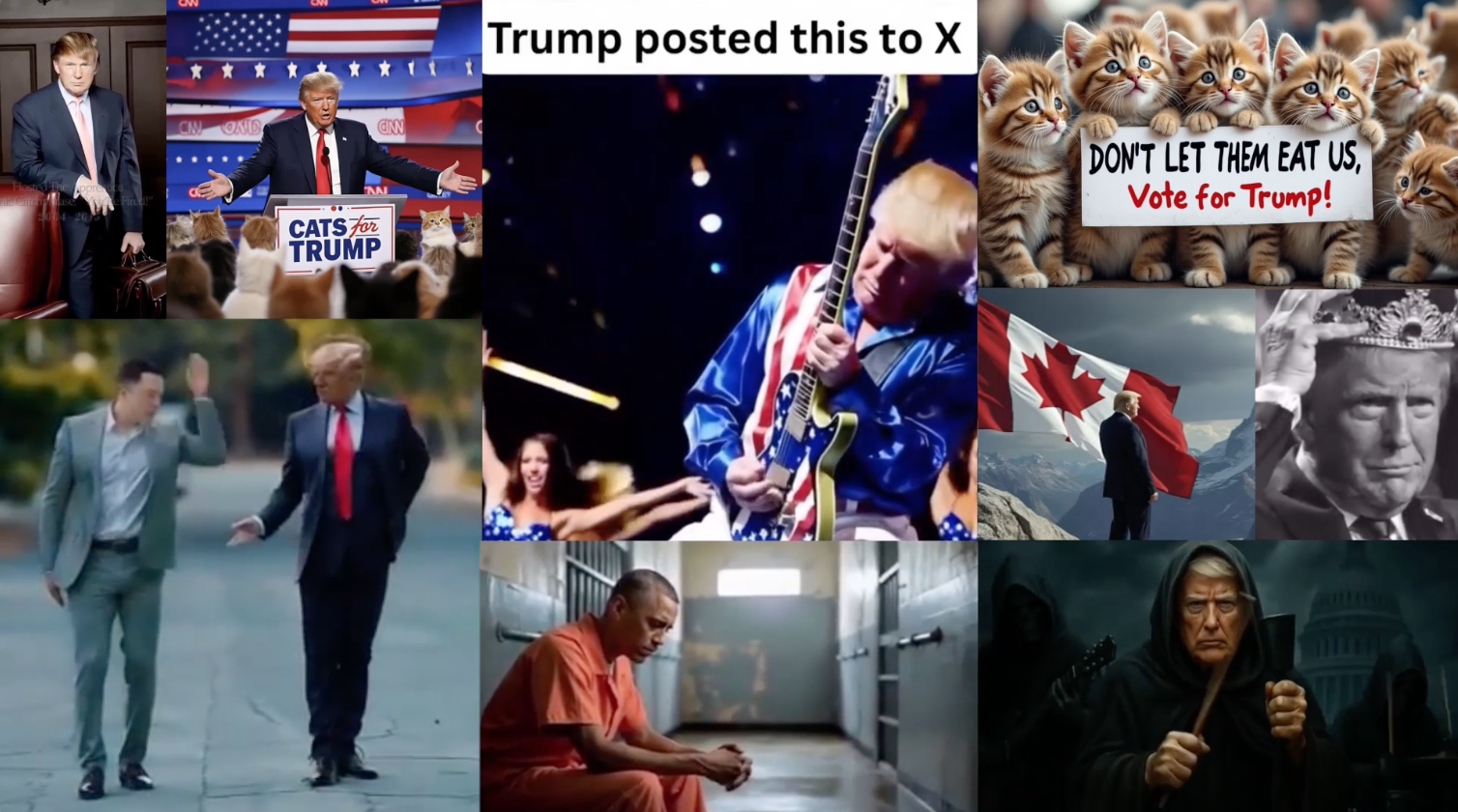 Les contenus IA de TRUMP