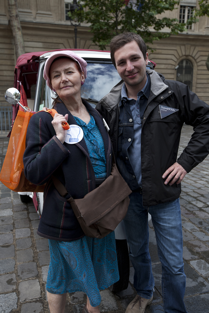 Evelyne et Julien pendant Futur en Seine, Paris . Photo : F. Mit