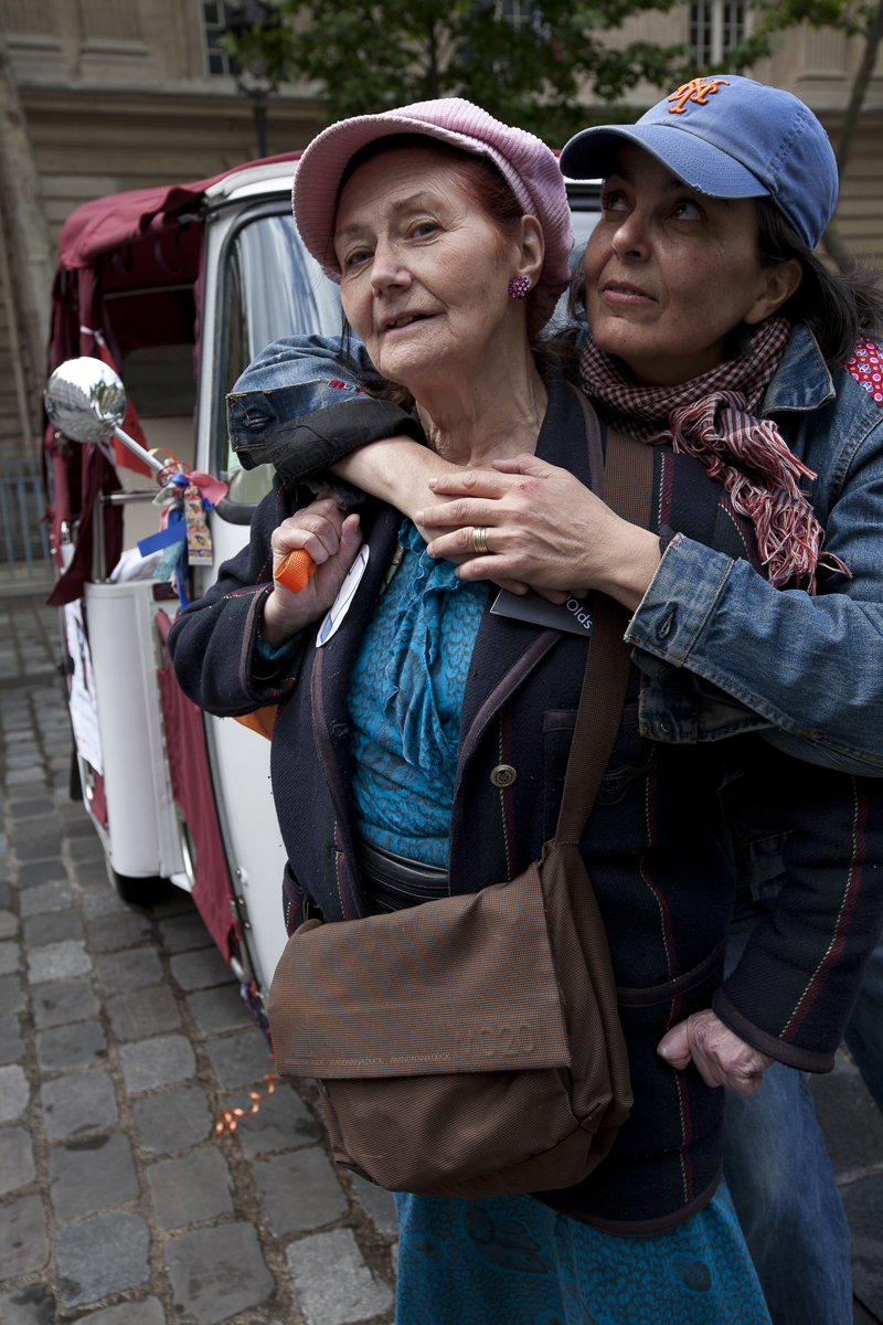 Evelyne et Albertine pendant Futur en Seine, Paris . Photo : F. Mit