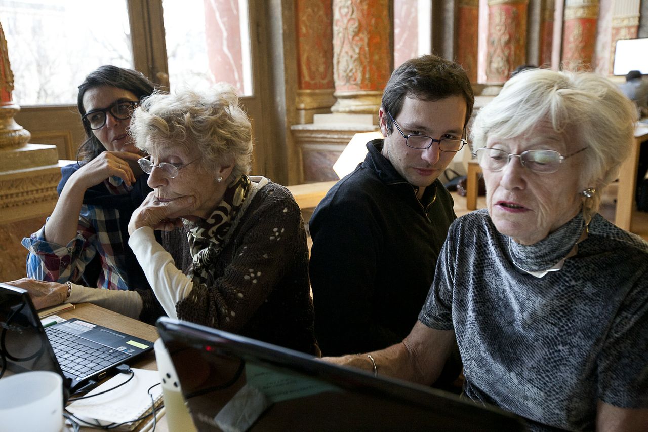 Albertine, Nicole, Julien et Lizzie . Photo : F. Mit