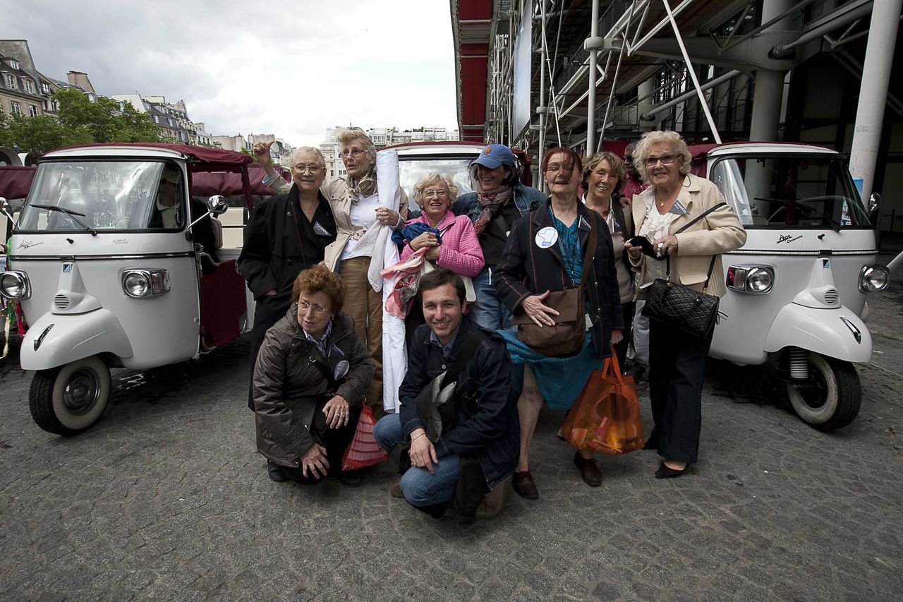 Les dames de Hype(r)Olds, Albertine et Julien pendant Futur en Seine, Paris